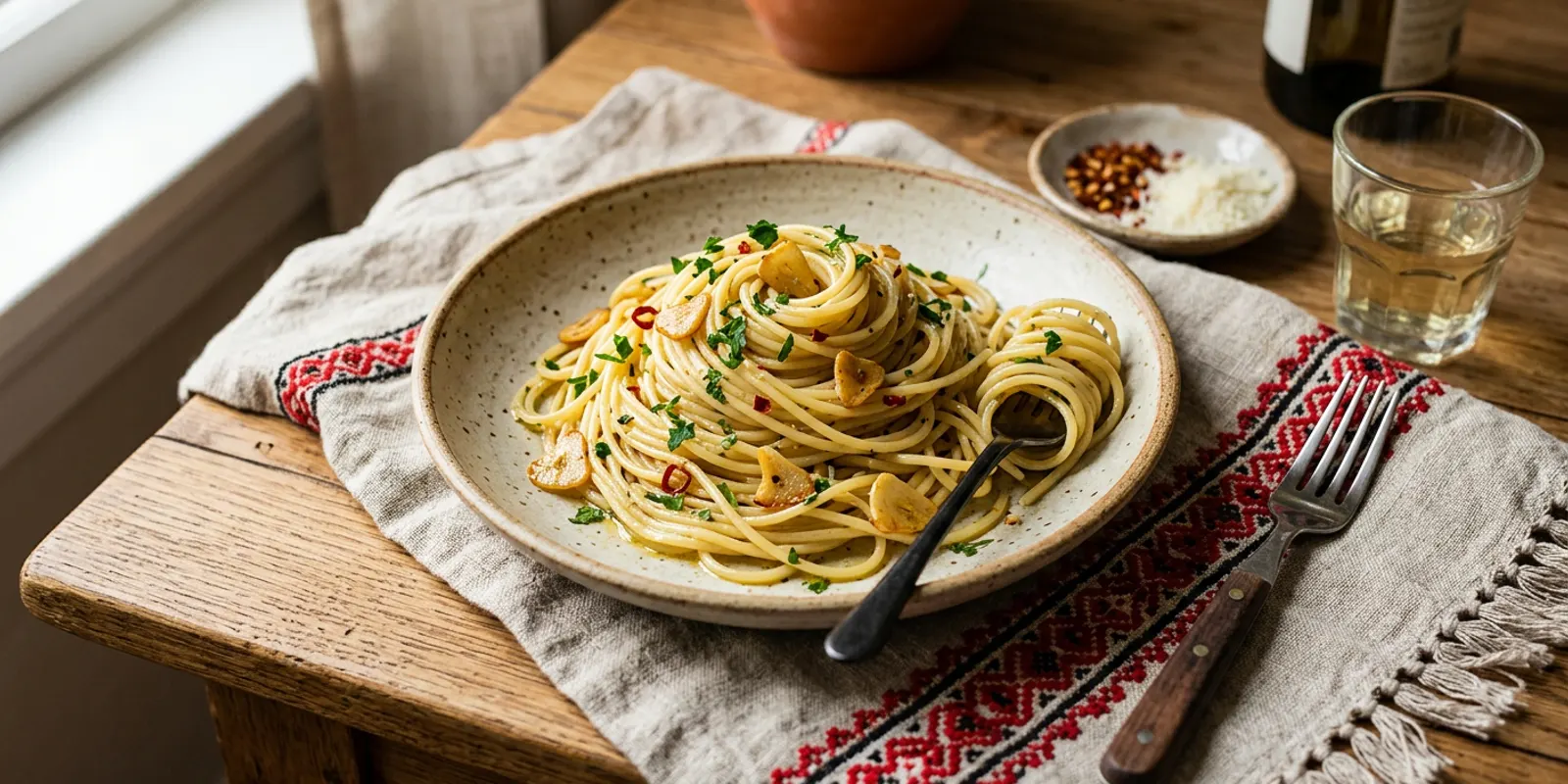 Spaghetti aglio e olio